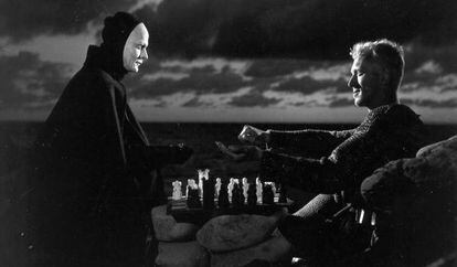 Fotograma de 'El séptimo sello' (1957), de Ingmar Bergman.