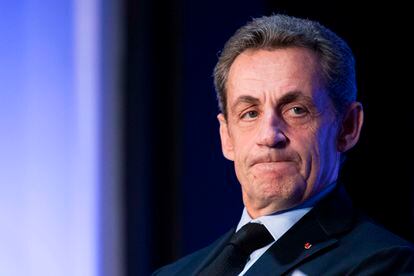 El expresidente de Francia Nicolas Sarkozy, durante una reunión en París, en 2016.