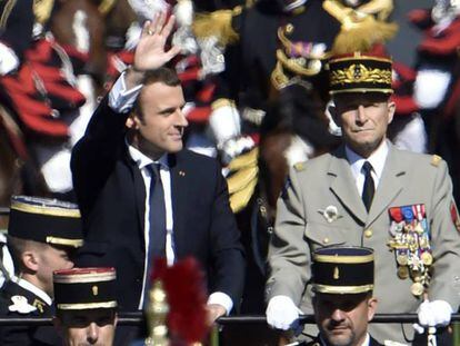 El presidente Emmanuel Macron y el jefe del Estado Mayor, el pasado 14 de julio.