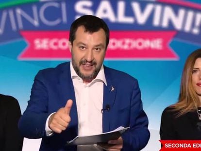 Matteo Salvini, en un fotograma del vídeo que promociona su concurso.