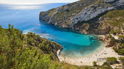Vista de la cala La Granadella, en la localidad alicantina de Jávea.