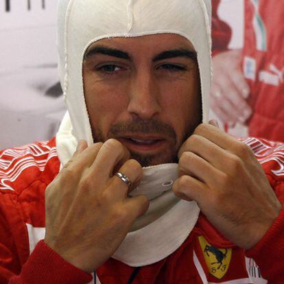 Alonso, en el circuito de Monza