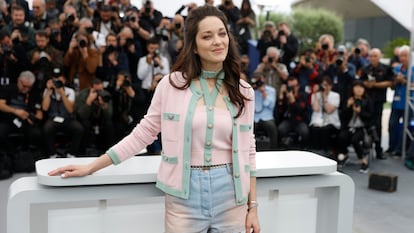 La actriz francesa Marion Cotillard presenta su nueva película, 'Little Girl Blue', el domingo pasado en el Festival de Cannes.