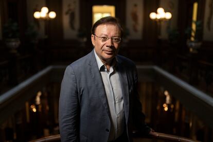 El catedrático y exmagistrado del Supremo Javier Orduña en el Colegio de Barcelona.