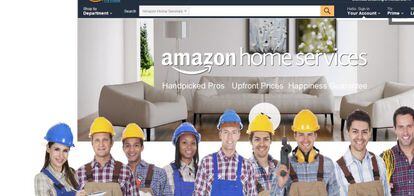 Amazon lanza un servicio para contratar profesionales para el hogar.