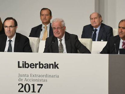 Junta extraordinaria de accionistas de Liberbank.