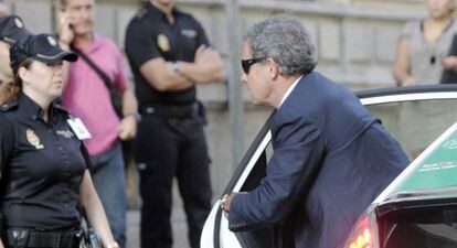 Jordi Pujol Ferrusola llega a la Audiencia Nacional a declarar.