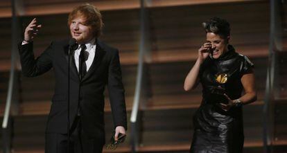 Ed Sheeran y Amy Wadge, compositores de 'Thinking out loud'.