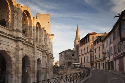 El anfiteatro romano de Arlés (Francia), patrimonio mundial desde 1981. 
