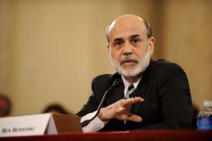 En la imagen un registro de Ben Bernanke, quien dirigir&aacute; esta semana su &uacute;ltima reuni&oacute;n como presidente de la Reserva Federal de EE.UU.