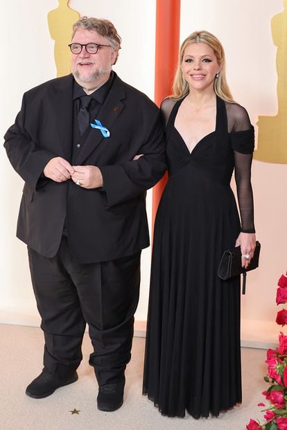 El director de cine Guillermo del Toro llegó acompañado de su mujer, Kim Morgan.