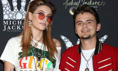 Paris y Prince Jackson, en Las Vegas, el pasado agosto.