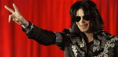 Michael Jackson, en 2003 en Londres.