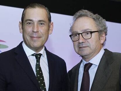 Manuel Mirat y Manuel Polanco, en la &uacute;ltima junta de accionistas de Prisa