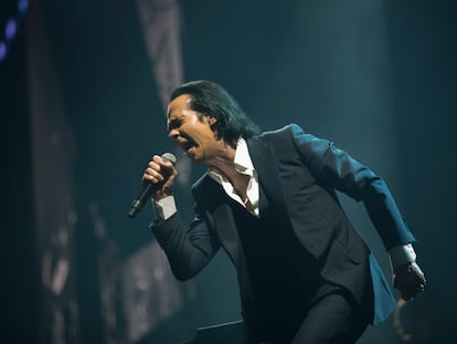 Nick Cave, durante su actuación en el Primavera Sound.