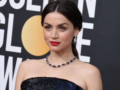 Ana de Armas, en los Globos de Oro, el 5 de enero.