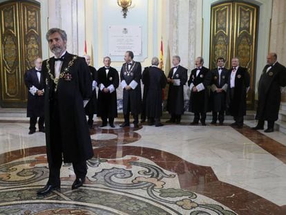 Carlos Lesmes en la apertura del año judicial. 