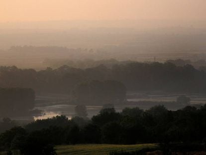 Vista del río Evros, la frontera natural terrestre entre Grecia y Turquía.