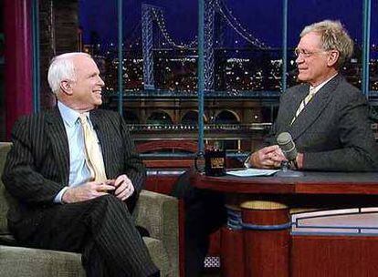 John McCain en el programa de David Letterman