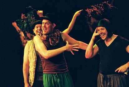 Actores de la compañía de Tim Robbins en 'El sueño de una noche de verano'.