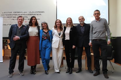 Foto de familia de la presentación del informe en Impact Hub Madrid.