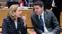 BRUSSELS, BELGIUM - MARCH 11, 2019 : Spanish Minister of Minister of Economy, Industry and Competitiveness Nadia Calvino (L) is talking with the Irish Minister for Public Expenditure and Reform Paschal Luke Donohoe (R) prior to an Extended Eurogroup finance ministers meeting at the Europa building, the European Council headquarters, on March 11, 2019 in Brussels, Belgium. Following the mandate received by EU leaders at the 14 December Euro Summit, the Eurogroup in inclusive format will continue to discuss the deepening of the Economic and Monetary Union. The Eurogroup is the monthly and informal meeting of the finance ministers of the euro area Member States, with a view to coordinating their economic policies. (Photo by Thierry Monasse/Getty Images)