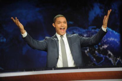 Trevor Noah, en su programa de televisión 'The Daily Show'.