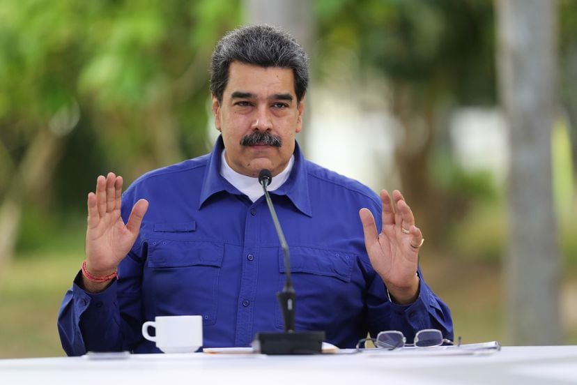 El presidente de Venezuela durante un acto en Caracas, el pasado 21 de abril.