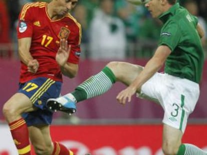 Arbeloa, durante el partido.