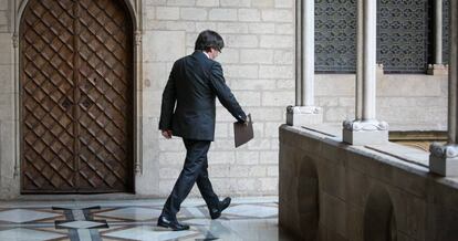 Carles Puigdemont, el passat dia 26 d'octubre.