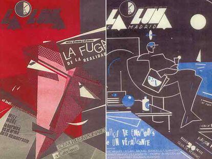 Portadas diseñadas por José Luis Tirado y Carlos Greus.