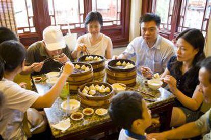 Restaurante Nanxiang Steamed Bun, en la ciudad vieja de Shanghái.