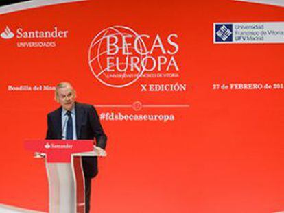 Rodrigo Echenique, en un acto del Banco Santander.