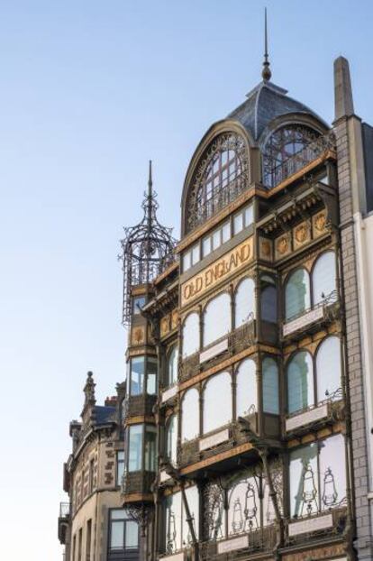 Fachada del Museo de Instrumentos Musicales, en Bruselas.
