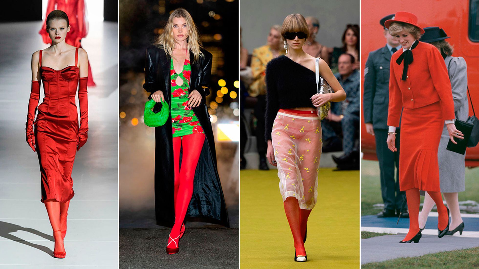 Cinco ideas para combinar las medias rojas que son tendencia, Moda, S  Moda