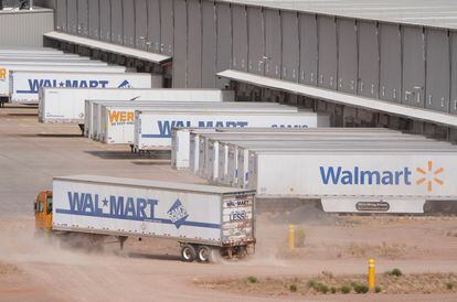 Centro logístico de Walmart en EE UU.