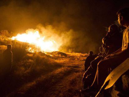 Incendio en Galicia, en una imagen de archivo.