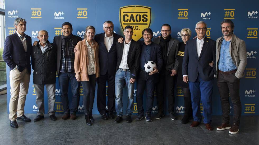El equipo de 'Caos FC'.