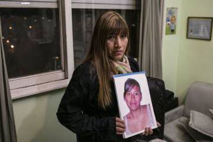 Miriam Zambrano, hermana de Adriana Marisel, víctima de feminicidio.
