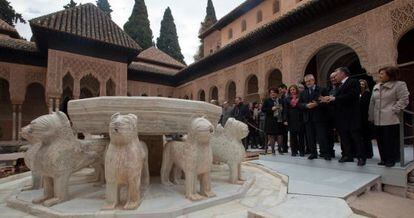 Patio de los leones de la Alhmabra.