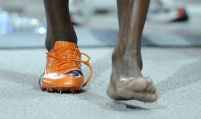 Bolt, sin zapatilla, tras los de 100 metros de los Mundiales de Berlín