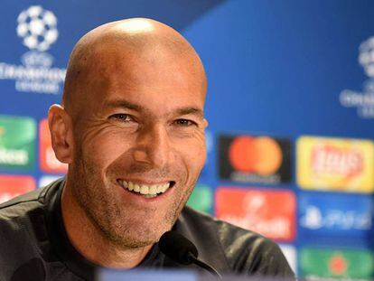 Zidane, durante la rueda de prensa.