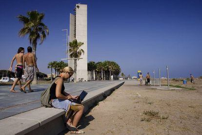 La playa de Castelldefels, en una imagen de archivo.