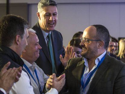 Albiol i Alejandro Fernández, al congrés. 