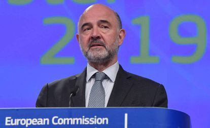 El comisario de Asuntos Económicos, Pierre Moscovici, este miércoles en Bruselas.