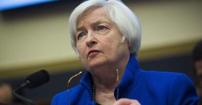 En la imagen, la presidenta de la Reserva Federal, Janet Yellen. 