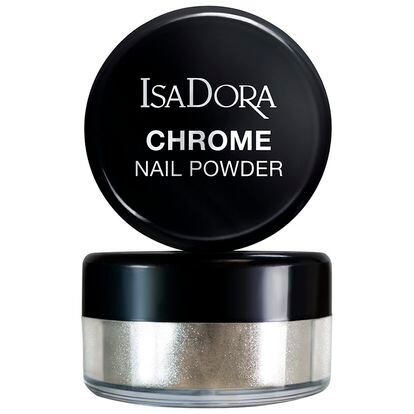 Chrome Nail Powder, de Isadora.

Polvos que transformarán una manicura convencional en un acabado metalizado.  C.p.v.