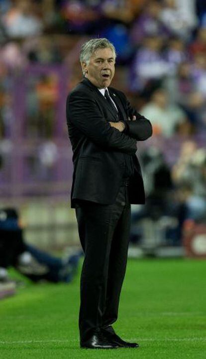 Ancelotti, durante el partido.