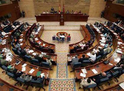 La Asamblea de Madrid durante un pleno.