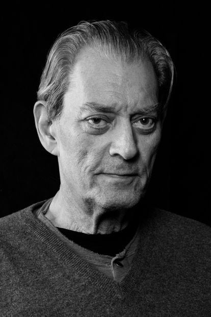 Paul Auster, portrayed by his wife, writer Siri Hustvedt, this year at their home in Brooklyn.  The photograph appears in the American edition of the book.
